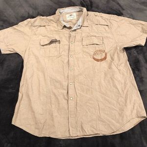 Ed Hardy Casual Button Down Size 3X Short sleeve